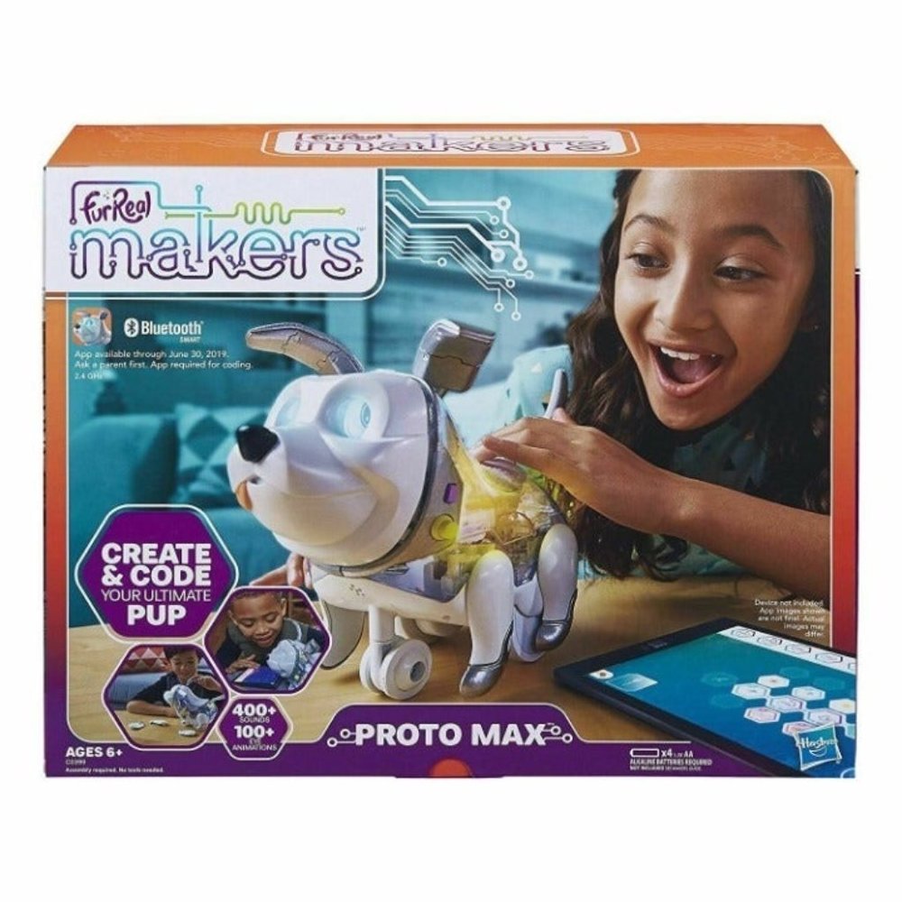 Proto Max Exclusive Fur Real Dog Interactive Pet Toy- create code Ages 6+ (NEW)